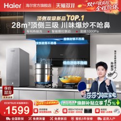 海尔 顶侧双吸25风量大吸力 抽油烟机