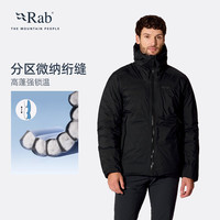 Rab Microlight羽绒服26新品男700蓬连帽登山轻量保暖上衣 QDC-07 黑色-BLK M