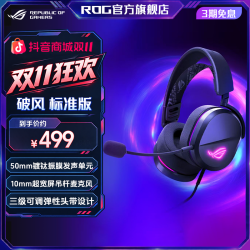 ROG 破风标准版 轻量化RGB 头戴式电竞游戏耳机带麦克风