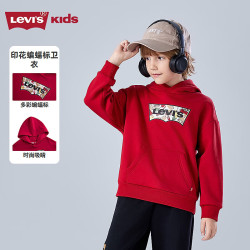 Levi's 儿童连帽卫衣 辣椒红 160/80