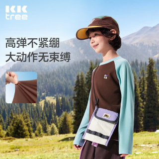 kk树 儿童长袖t恤女童t恤男童童装柔软亲肤加绒保暖圆领秋装