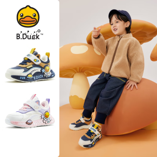 B.Duck 童鞋男童运动鞋二棉鞋冬季新款儿童棉鞋女童 蓝米 22 码 适合脚长13.0-13.5cm