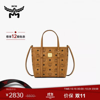 MCM Toni Visetos系列 女士购物袋 MWPAATN04CO001 干邑色 迷你
