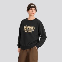 斯凯奇 秋冬舒适柔软亲肤男女同款卫衣针织套头卫衣日常L325U085