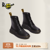 Dr.Martens 马丁Crewson 时尚英伦风休闲短靴男女款8孔马丁靴 黑色 43