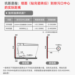 瑞尔特 AI自清洁 智能马桶 305坑距（290-390mm选） 305/300mm