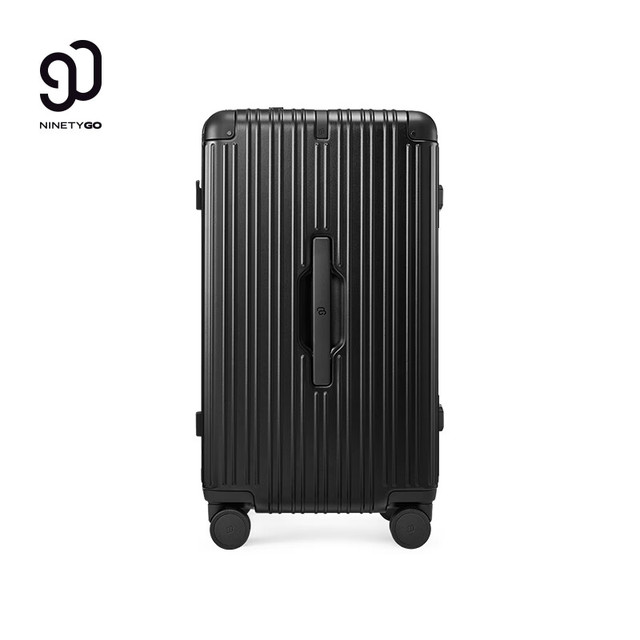 90分 行李箱26英寸铝框MAX 2026新款旅行箱拉杆箱大容量密码箱曜石黑