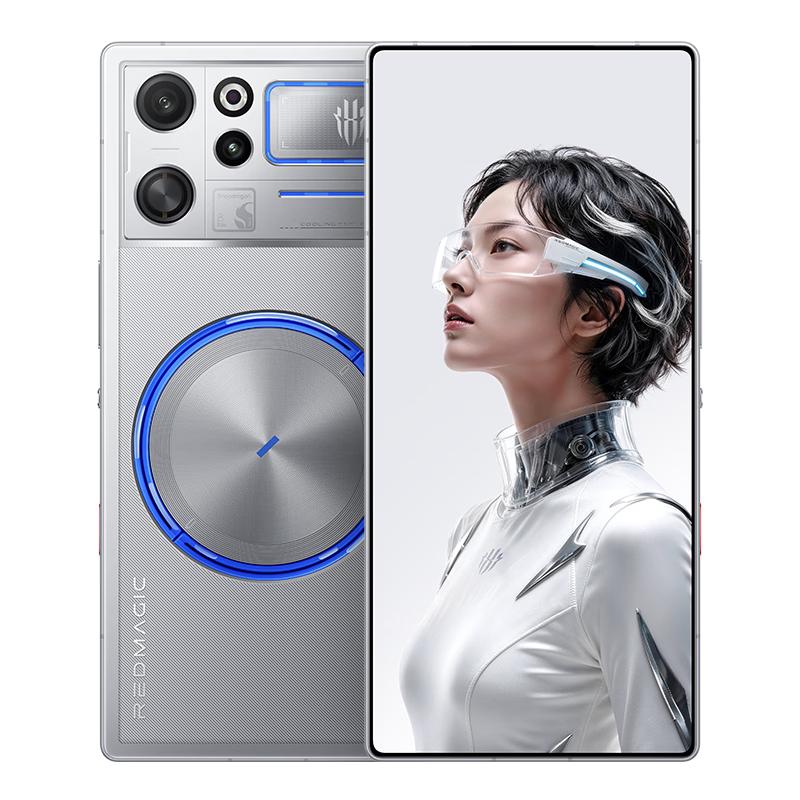 努比亚 红魔12Pro+ 第六代骁龙8至尊版 氘锋透明银翼 12GB+256GB 游戏手机