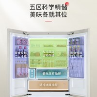 东芝 GR-RF683WI-PG1B8 高容全嵌除菌冰箱