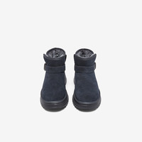 百思图 冬季新款雪地靴时尚简约户外休闲男短靴25001DD5 灰色 41