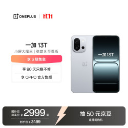 一加 13T 5G手机 16GB+512GB 晨雾灰 骁龙8至尊版