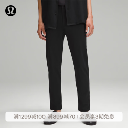 lululemon 丨ABC 男士修身剪裁长裤 28" *WovenAir LM5B79A 黑色 32