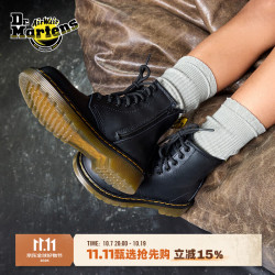 Dr.Martens 马丁（马汀博士 Dr.Martens）春夏1460  舒适机车靴拉链软皮黑色8孔马丁靴 黑色 38