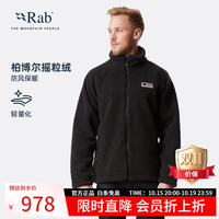 Rab 男子抓绒衣 QFC-24 黑色 S