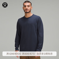 lululemon 丨Fundamental™ 男士长袖 T 恤速干 LM3CZRS 深海蓝黑 XS