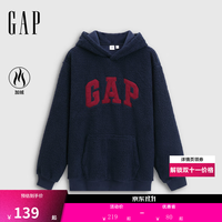 Gap 仿羊羔绒宽松连帽卫衣