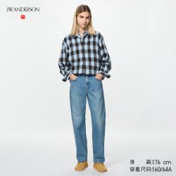 直筒牛仔裤/水洗产品常规款优衣库女装合作款490994