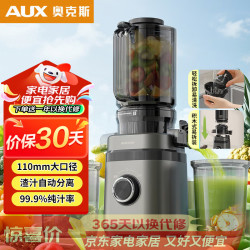 奥克斯 原汁机榨汁机家用多功能冰淇淋机全自动110mm大口径冷榨果汁果蔬机渣汁分离AYZ-01AYZ01