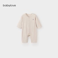 移动端、88VIP：Babylove 婴儿连体衣秋冬居家轻薄衣服宝宝睡衣纯色打底哈衣爬服