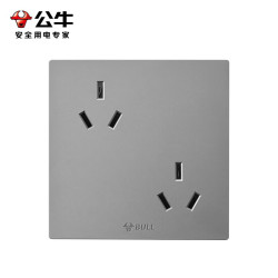 公牛 G12系列 G12Z233 六孔10A插座 星空灰