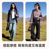班尼路 美式复古格子衬衫女秋季新款小个子宽松休闲磨毛长袖衬衣Q