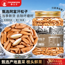 春江月 巴西松子小包装新货特大颗粒阿富汗手剥松子仁巴西每日坚果炒货 500g