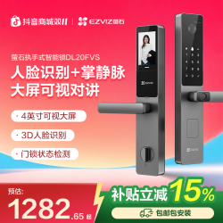 萤石 智能锁DL20FVS指纹掌静脉人脸智能锁-ZY