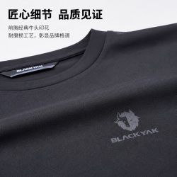 BLACKYAK 布来亚克 MYM291W/MVM291W 男款短袖T恤 黑+蓝 XL