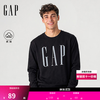 Gap 男女装2026秋新品logo印花抓绒圆领宽松卫衣上衣1SS623909 黑色 XL (180/100A)亚洲尺码