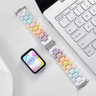 彩虹糖果适用于小米手环8pro/9pro表带折叠扣红米watch4新替换带