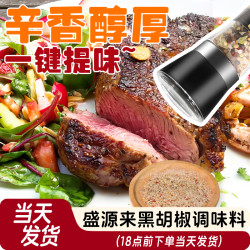 盛源来 配料黑胡椒粉正品调料研磨器牛排专用海盐胡椒粉浓郁脂肪烧烤K