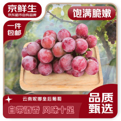 京鲜生 妮娜皇后葡萄 净重3斤 红提提子新鲜水果 源头直发