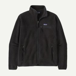 巴塔哥尼亚 自营欧洲直邮Patagonia巴塔哥尼亚 Retro Pile男士黑色抓绒夹克
