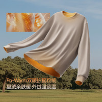 蕉下 PM043 摇粒绒保暖 奶杏白 M 男士T恤