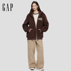 Gap 仿羊羔绒拉链连帽卫衣 多色可选