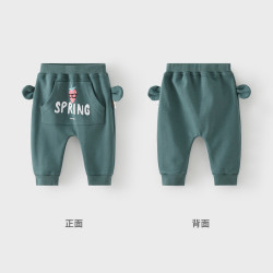 童泰 春秋3-24月婴幼儿男女宝宝休闲外出松紧腰大PP裤单裤