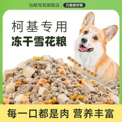 仙粮驾到 柯基犬狗粮 成犬幼犬天然多拼冻干狗粮 养护毛发肥臀长肉粮20斤装