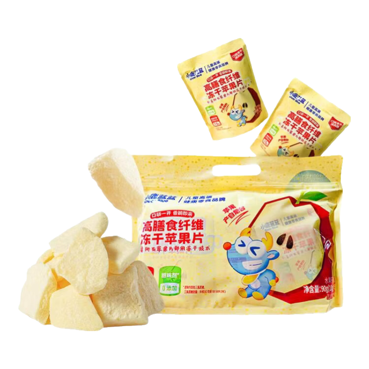 小鹿蓝蓝 高膳食纤维冻干苹果干 10g*9包