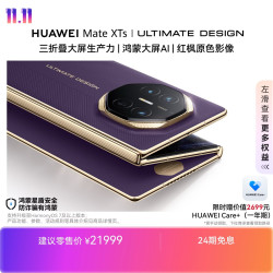 华为 Mate XTs 非凡大师 折叠屏手机 16GB+1TB 槿紫
