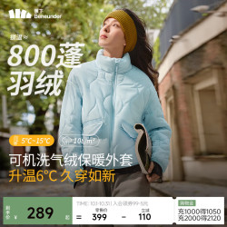 蕉下 气绒服立领轻量保暖女士气绒外套 CL18624 清羽蓝 XL