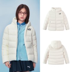 彪马 童装2026新款儿童羽绒服连帽轻盈保暖舒适运动时尚外套