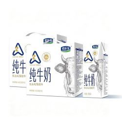 君乐宝 原生A2β-酪蛋白纯牛奶 200ml*12盒*2箱