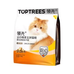 领先 猫粮畅享系列全价烘焙冻干五拼猫粮营养猫主粮高蛋白