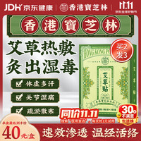 宝芝林 香港艾草艾灸贴10贴肚脐去除湿气瘦肚子颈椎肩颈腰腿热敷暖宫