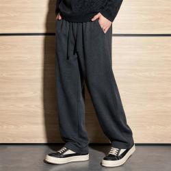 Dickies 男士棉感纯色阔腿卫裤中腰抽绳立体裁片简约质感男式休闲裤