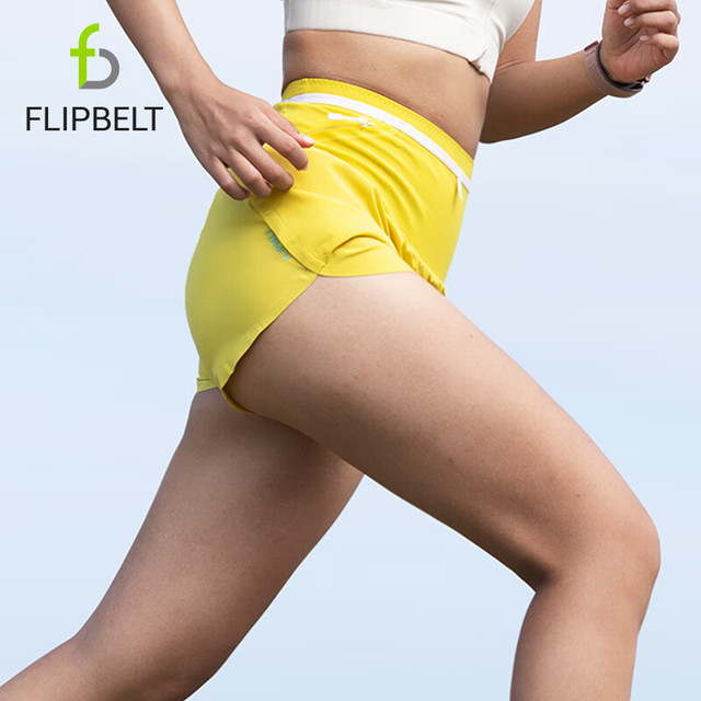 运动速干训练：Flipbelt 女士速干运动短裤