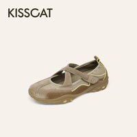 KISSCAT [氧气漫游]运动玛丽珍鞋女26春新款透气户外通勤鞋