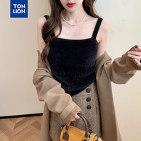 唐狮 女士吊带背心 黑色 均码