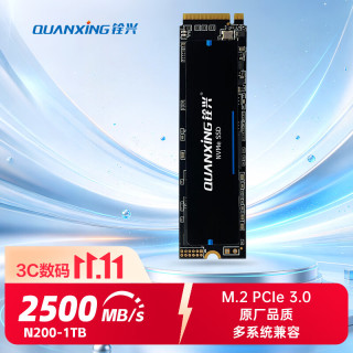 铨兴 N200系列 NVMe M.2 固态硬盘 1TB（PCI-E3.0）
