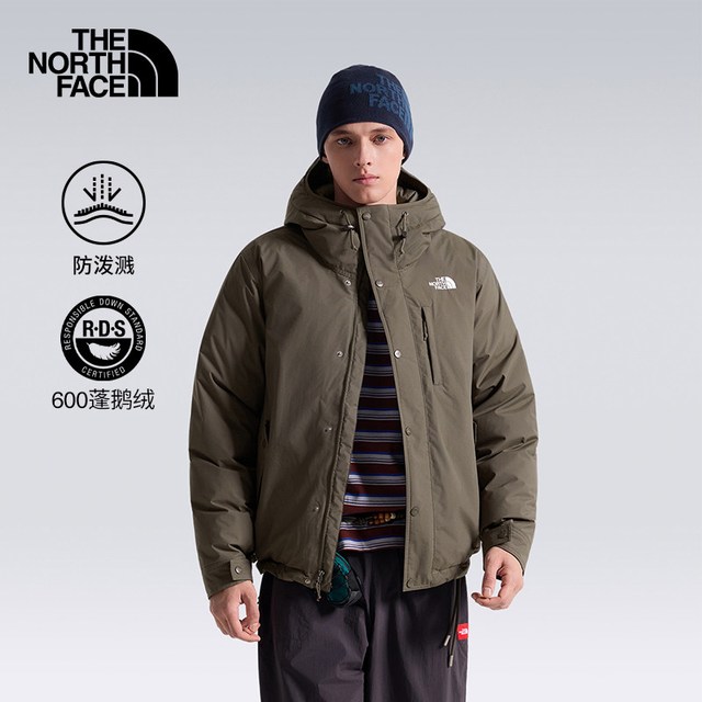 88VIP：北面 羽绒服外套男PUFFY鹅绒户外保暖TheNorthFace|8P0G 21L/乌木绿 L